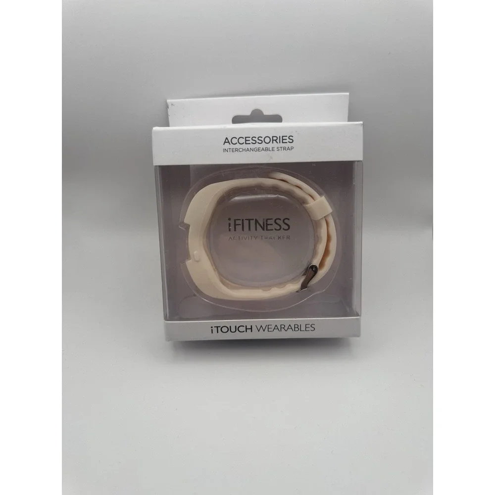 iTouch iFitness Interchangeable Watch Strap Blush Pink Classic Buckle Open Box